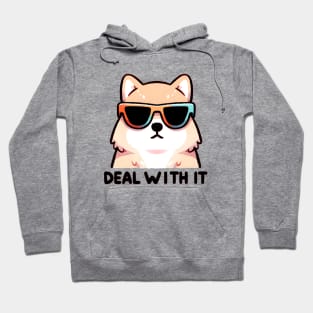 Shiba Inu's Cool Attitude to Life's Hurdles Hoodie